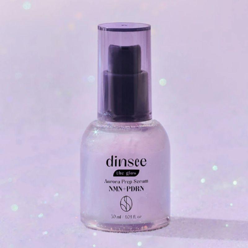 dinsee The Glow Aurora NMN PDRN Glow Prep Serum 30ml – Hydrating Brightening Radiance Facial Serum