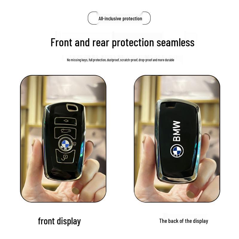 BMW Key Cover for 3, 5, X1, X2, X3, and X5 Series - Fits 1 Series, 320li, 325li, 530 Models.