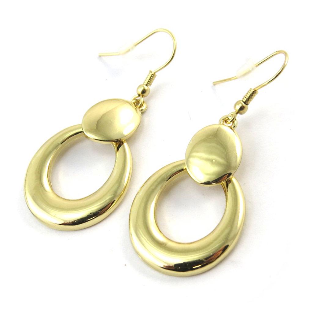 Les Trésors De Lily [N5031] - Gold 'Cléopatra' Earrings