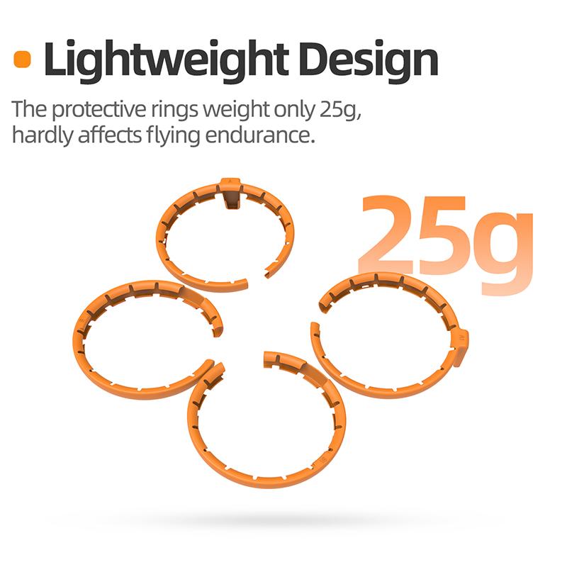 For DJI Flip Drone Propeller Guard Case Quick Release Arms Anti Drop Full Surround Bumper Rings Protector Cover Accessories