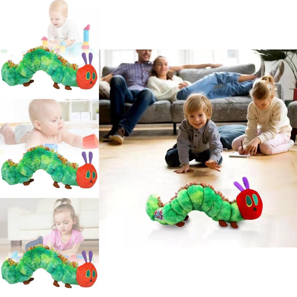 Adorable Colorful Caterpillar Plush Toy For Babies With Soft Neck Pillow For Sleep