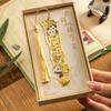 Leeres geschnitztes Panda-Lesezeichen Elegantes Metall-Lesezeichen Klassischer chinesischer Stil Kulturelle Kreativität Erinnerungsgeschenk für Grundschüler