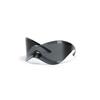 Y2K Wrap Around Glasses For Women Men Futuristic Mirrored Lens Fashion Rimless Sun Shades For Cycling Beach Party