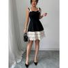 Women's Summer New Camisole Dress Contrasting Multi-layer Cake Dress