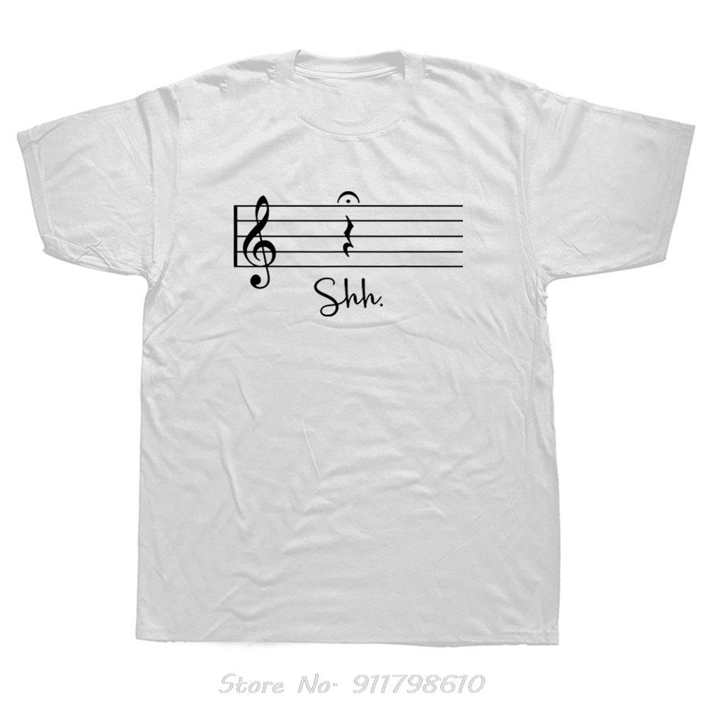 Funny Music Notes Oversized T-shirt Streetwear Men's Clothing O-Neck Fashion Fitness T Shirt Harajuku Teacher Cotton Tshirt