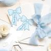 50Pcs Bow Diy Handwritten Family Party Gift Card Child Birthday Gift Card Restaurant Business Mini Thank You Card
