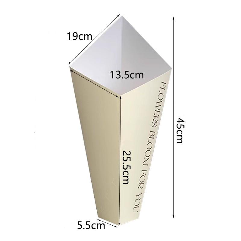 Triangle Flower Wrapping Paper Box Bouquet Packaging Material Bag Hug Bucket Arrangement Graduation Wedding Party Decor Supplies
