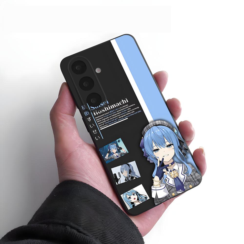 H-Hoshimachi Suisei Phone Case For Samsung S26 S25 Plus S20 S20 Plus S22 Ultra S23 FE S21 Plus S21 Ultra Soft Cover