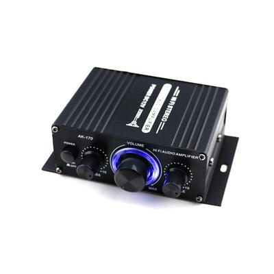 AK170 12 V Mini-Audio-Leistungsverstärker, Zweikanal-Digital-Audio-Receiver, Lautstärkeregler für den Heimgebrauch im Auto