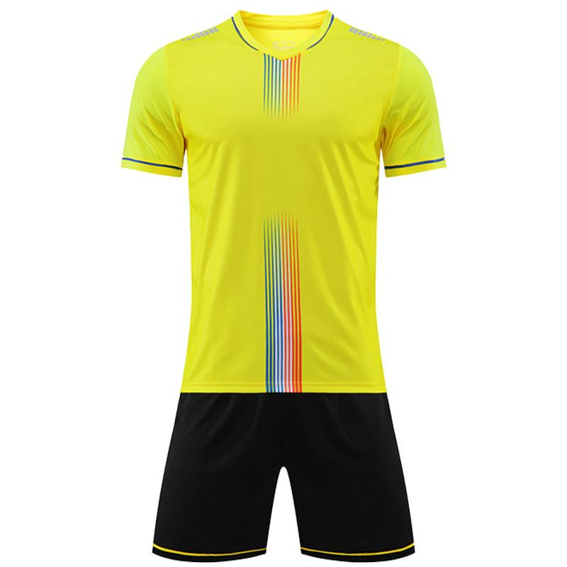 Summer Football Jersey Set Men'S Short-Sleeved Light Board Competition Training Jersey Adult Children'S Sports Clothing Jersey