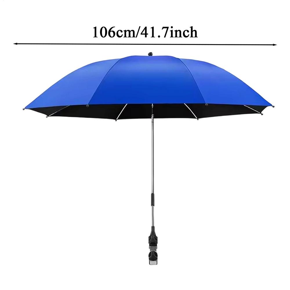 360 Adjustable Beach sun umbrella Folding camping umbrella with clips Portable Patio Umbrella Canopy Outdoor Beach Umbrella темно-синий
