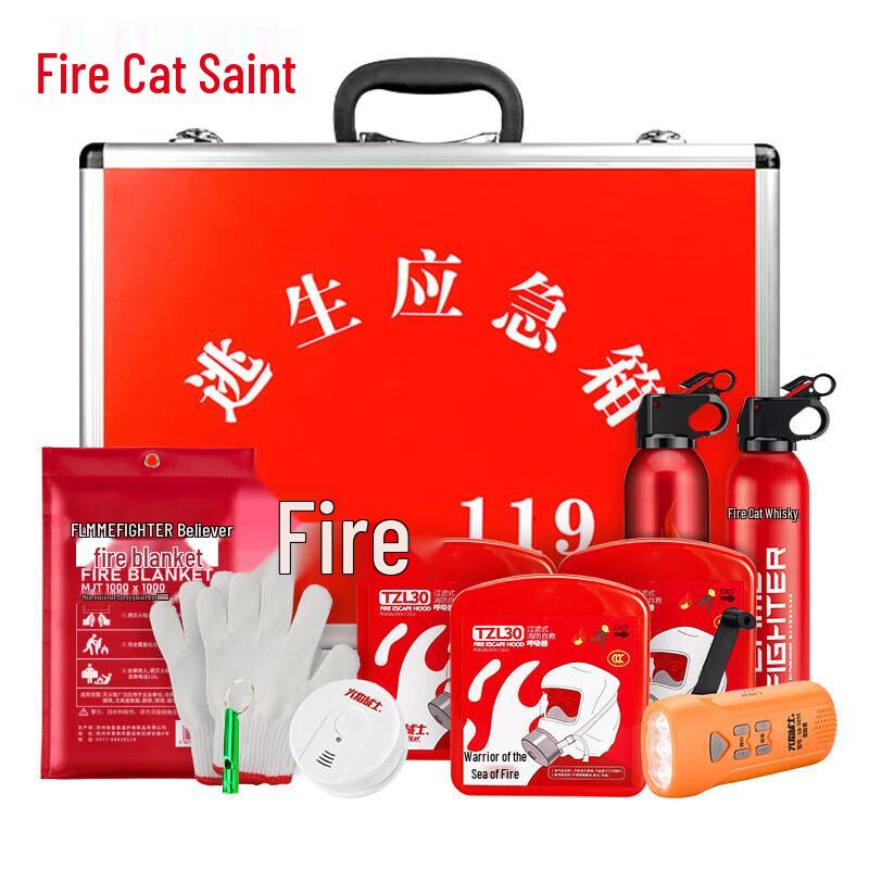 Fire Emergency 12-Piece Safety Kit Other