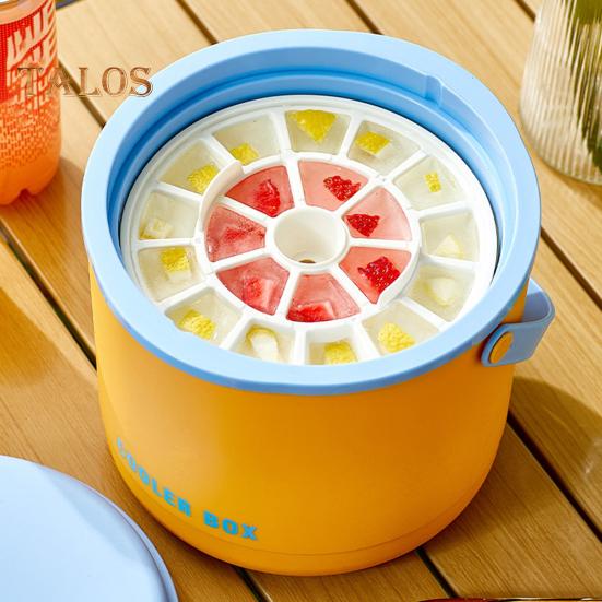 Ice Bucket Ice Cube Tray with Lid & Bin Efficient Ice Making Mold for Freezer Easy Release Reusable Ice Cube Maker for Drinks Coffee