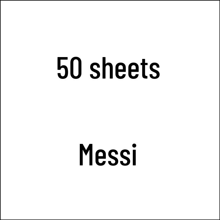 50-Piece Messi Football Cartoon Stickers for Schoolbag & Thermos Decoration 5-6 CM