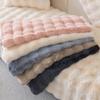 Winter Cream Style Sofa Cushion Bubble Plush Sofa Cover Cloth Towel New Winter Thickened Warm and Non Slip Plush Cushion