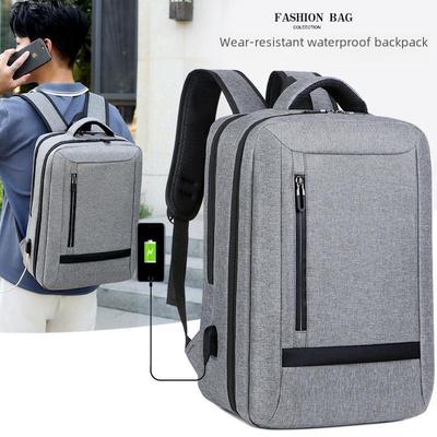 Men's Casual USB Charging Backpack for School and Travel