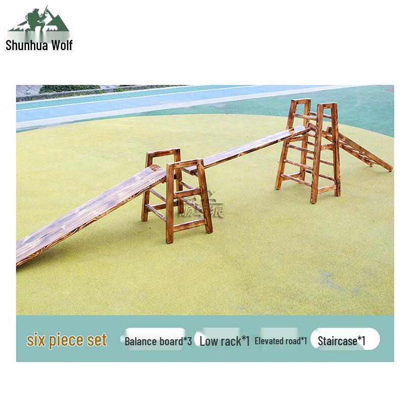 Outdoor Carbonized Wood Sensory Training Play Set
