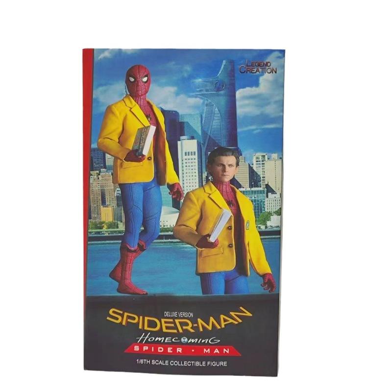 Vendicatori: Statua di Spider-Man Homecoming in Scala 1/6 con Vestiti Veri Progettata per la Stagione del Ritorno a Scuola come Statuetta Decorativa o Modello