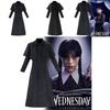Wednesday Addams Season Two Cosplay Costume With Polyester Blazer For Halloween Parties