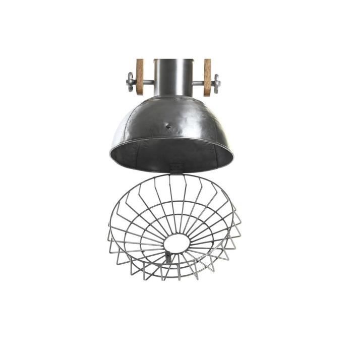 Suspension - Argenté Marron - 50W - Design Loft - Dimensions 31x31x44cm - Intérieur