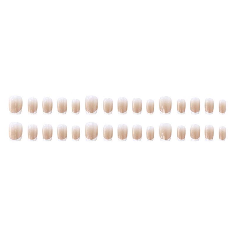FuMaide Square French Blush Wearable Nail Stickers