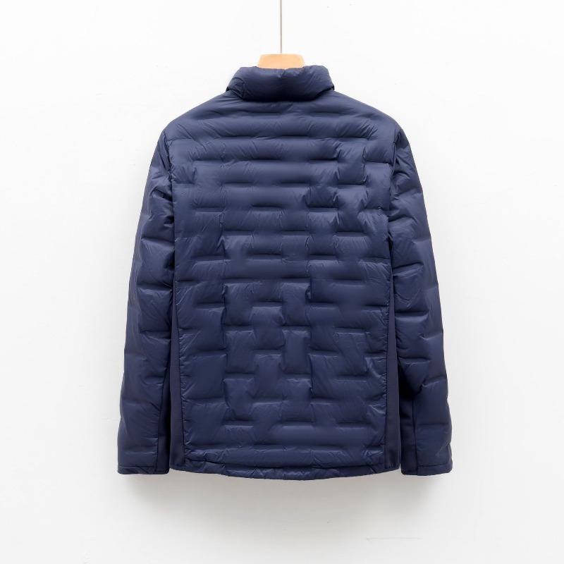 90% Down Outdoor Lightweight Down Jacket for Men - Autumn/Winter Short-Length Stand Collar Warm Top Outerwear