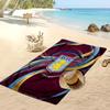 Asciugamano da Spiaggia con Stampa Calcio Aston Villa, Asciugamano Grande Morbido ad Asciugatura Rapida per Spiaggia Campeggio Nuoto