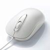 Sanwa Supply Wired Laser 3 Mouse, Buttons, Medium, White, MA-LS176W