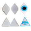 Box Resin Molds Silicone Jewelry Holder Molds Set for Triangle Shape Mold Blue Eye Trinket Holder for Case Epoxy Mold Wi
