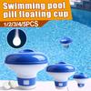 1-5 pezzi Dispenser Automatico Galleggiante per Pastiglie di Cloro per Piscina Dispenser Galleggiante per Piscina Forniture per la Pulizia Piscina Esterna