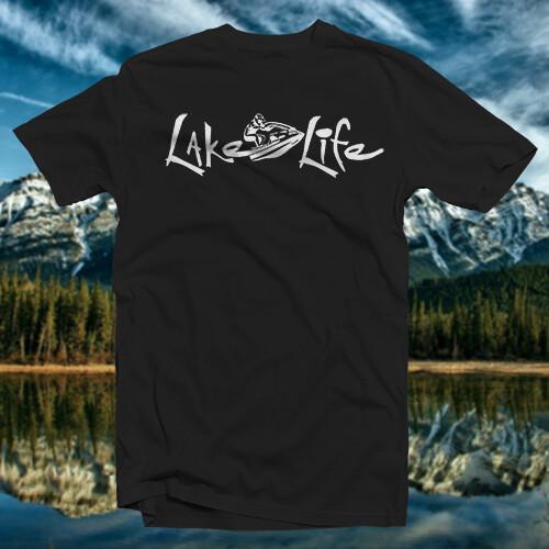 Lake Life #1 COTTON T-SHIRT water worship wave runner jet ski speed freedom Unisex T-Shirt