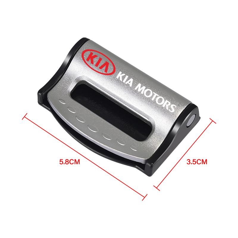 2Pcs Fashion Car Safety Seat Belt Buckle Clip Seatbelt Stopper Adjuster Clip For KIA Cerato Sportage R K2 K3 K5 Sorento Sportage R Rio Soul Accessorie