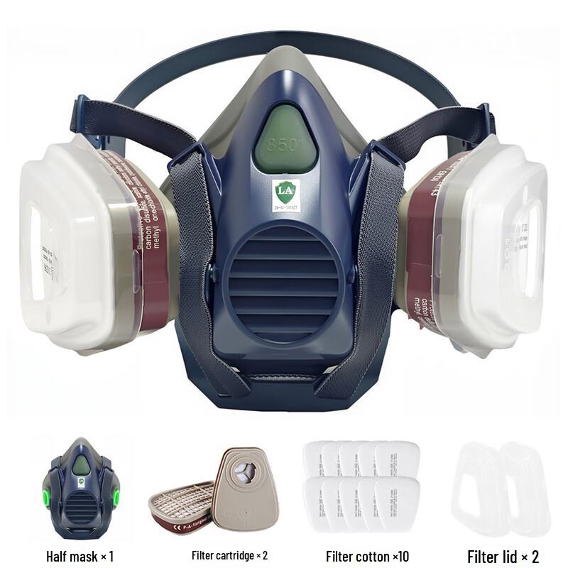 DAXTE Reusable Full Face Respirator Mask Kit