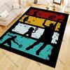 Tennis bedruckter Teppich Yogamatte Spielzimmer Schlafzimmer Schöner rutschfester Teppich Teppiche Wohnzimmer Dekoration Chambre Tapis Salon