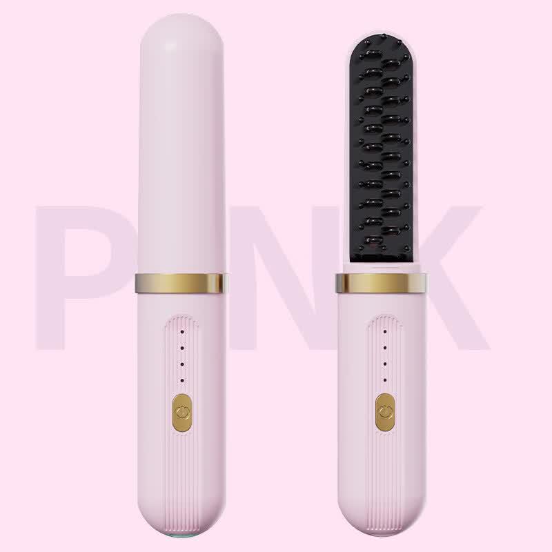 ZISIZ Portable Wireless Negative Ion Hair Straightener Comb