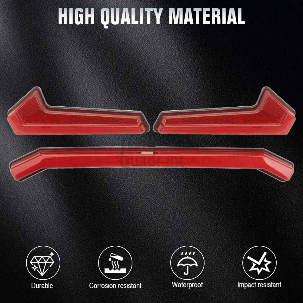 12V Red Set Replacement LED Tail Lights Part Fit For Polaris RZR XP 1000 RZR XP Turbo Sportsman 570 850 1000 2017-2023 #2413431