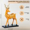 Elegant Reindeer Figurines – Decorative Elk Statues, Modern Deer Sculptures for Living Room, Office & Wedding, Ideal Gift