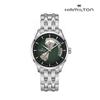 H32675160 Jazzmaster Open Heart Auto 40mm Green Dial Silver Metal Men's Watch