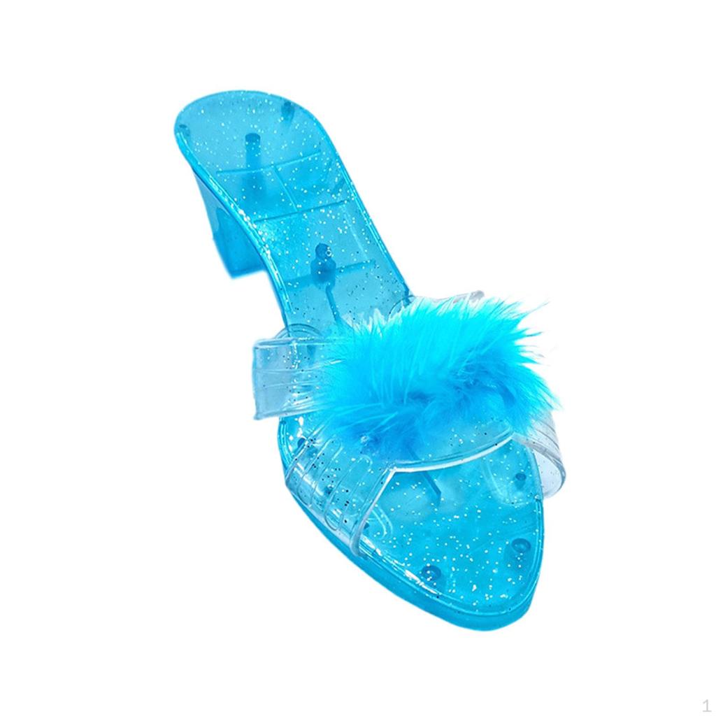 Girls Portable And Multifunctional Princess Shoes Slip-on Dress Up for Cosplay Party Birthday