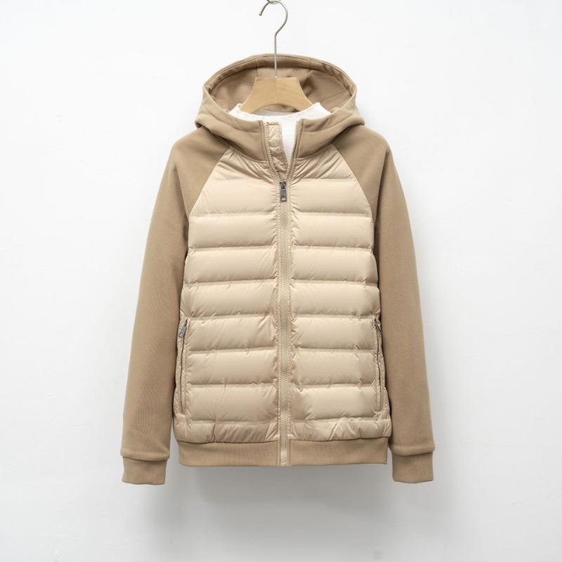 

Пуховик новый национальный стандарт 90 пух повседневный комбинированный универсальный с капюшоном бесшовная клеевая проклейка мужской и женский легкий и теплый 3XL хаки