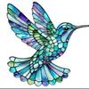 Bunter Wunderschöner Kolibri Anhänger Acryl Wind Sonnen Vögel Fensterhänger Windspiele Fänger Handwerk Vogel Geschenk Heimdeko
