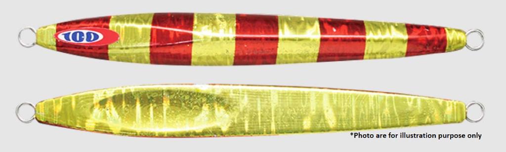 Jackall Metal Jig Anchovy Type 2 Slow Slide 200 Grams RG Stripe (0516)