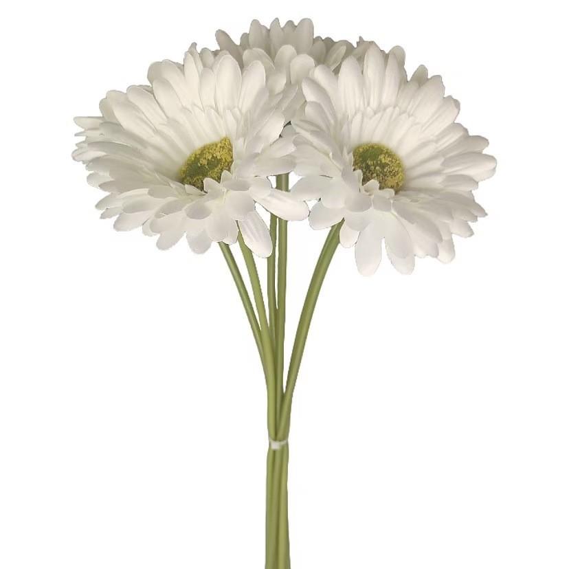 Multicolor Artificial Gerbera Daisy Flowers, Fake African Daisies for Home Vase & Wedding Decor