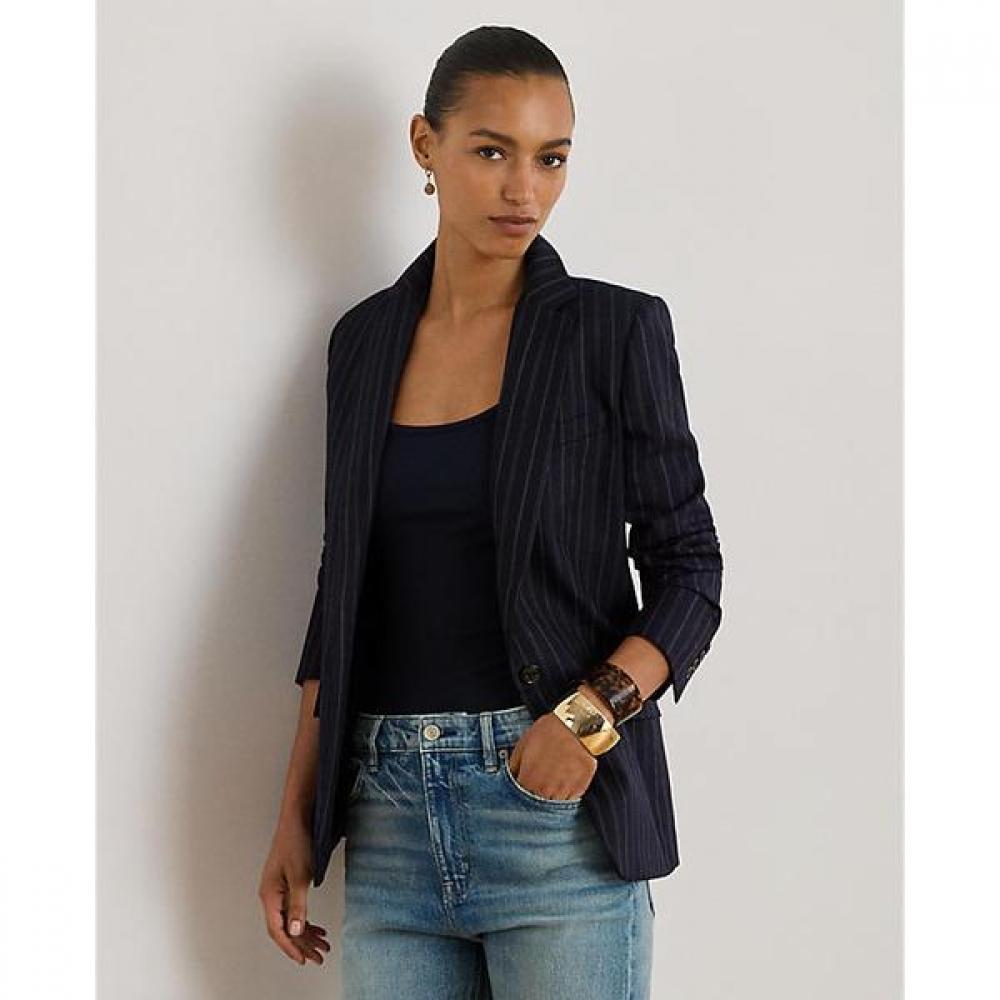

Lauren Ralph Lauren Wool Blend Stripe Twill Blazer Wmlrotws6020267410 4