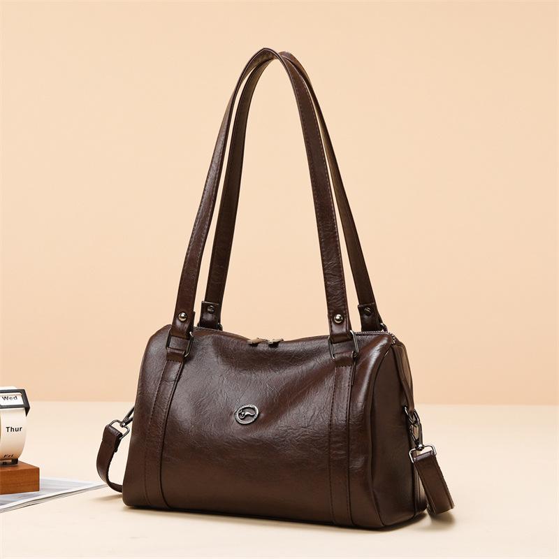 2026 Women's High-End Crossbody & Shoulder Tote - Large Capacity, Versatile Boston Bag for Commuting