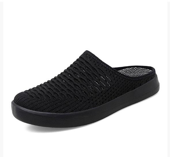 Letnie siatkowe półkapcie bez pięty główka buta leniwe codzienne buty duże rozmiary