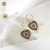 Heart-shaped Colorful Drop Earrings Women