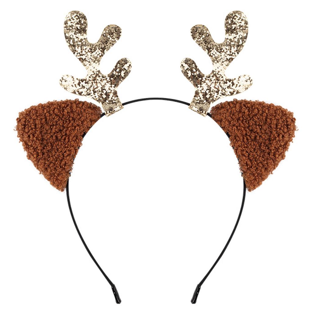 Elastisches Weihnachts-Stirnband-Set Neujahr Kinder Haarreif Kreativer Kopfschmuck für Weihnachtsfeiern