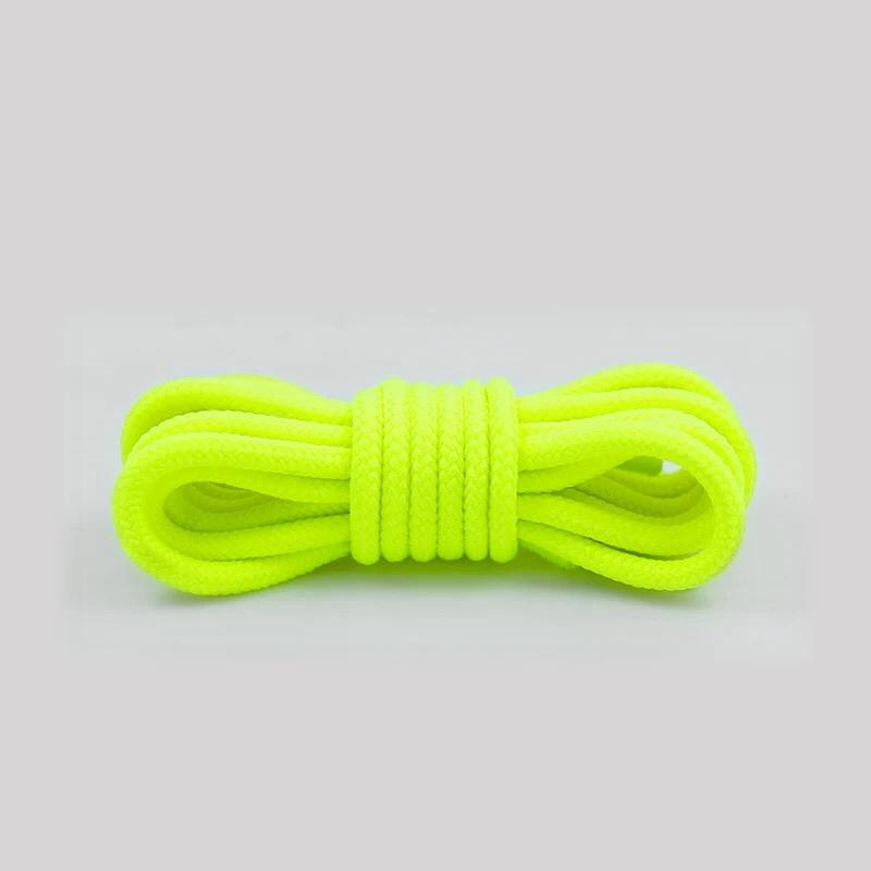 1Pair 21 Color Round Shoelaces Polyester Solid Classic Shoe laces Boots Sneakers Shoelace strings 90cm 120cm 150cm length