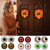 Decorazioni a Tema Halloween Occhi Luminosi Decorazione da Appendere, Decorazione Riutilizzabile con Luce LED per Finestra, Cartello Globo Oculare Spettrale per Festa, Infestato